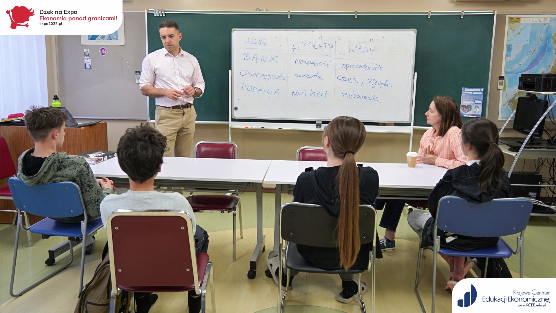 WIB - Expo 2025 - Ekonomia ponad granicami - wychowanie ekonomiczne wg Janusza Korczaka - Tokio - Dzień Edukacji Ekonomicznej - Warsztaty dla szkół polonijnych - Mateusz Zając, Julia Lisiecka, Barbara Janina Sochal